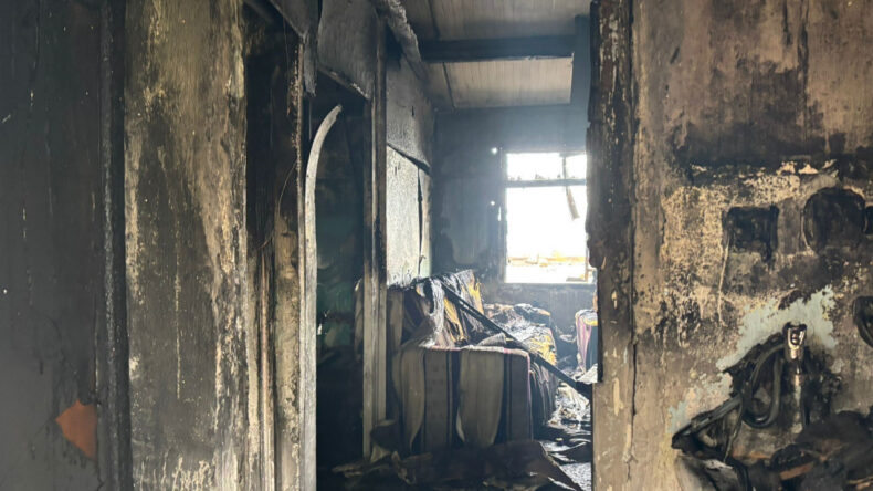 Bacakları Ampute Olan Adam Yangında Hayatını Kaybetti