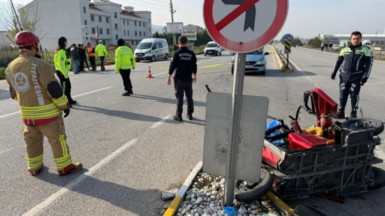 Bisikletli Adam Kazada Hayatını Kaybetti