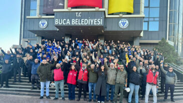 Buca Belediyesi İş&ccedil;ileri Eylemlerinin İkinci G&uuml;n&uuml;