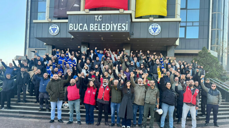 Buca Belediyesi İş&ccedil;ileri Eylemlerinin İkinci G&uuml;n&uuml;