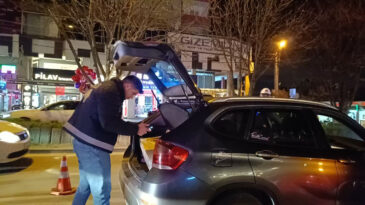 Bursa'da Yılbaşı Denetimi: 14 S&uuml;r&uuml;c&uuml;ye İki Binlerce Lira Ceza
