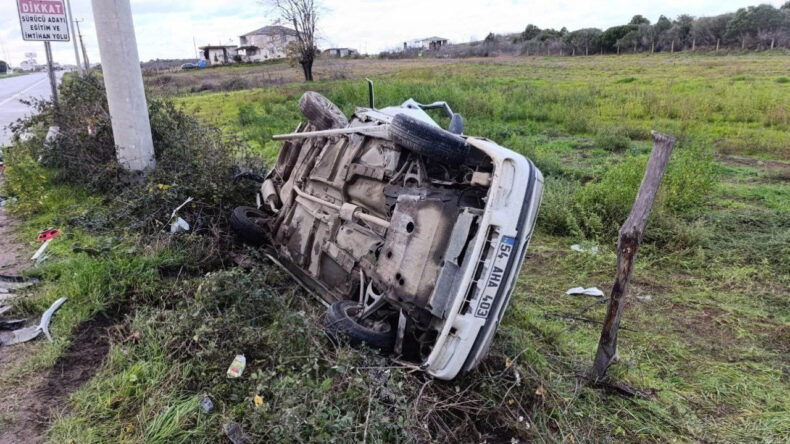 Cip ile otomobil &ccedil;arpıştı: 1 &ouml;l&uuml;