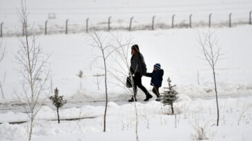 Doğu Anadolu Karla Kaplandı