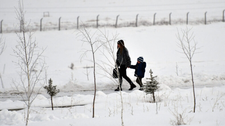 Doğu Anadolu Karla Kaplandı