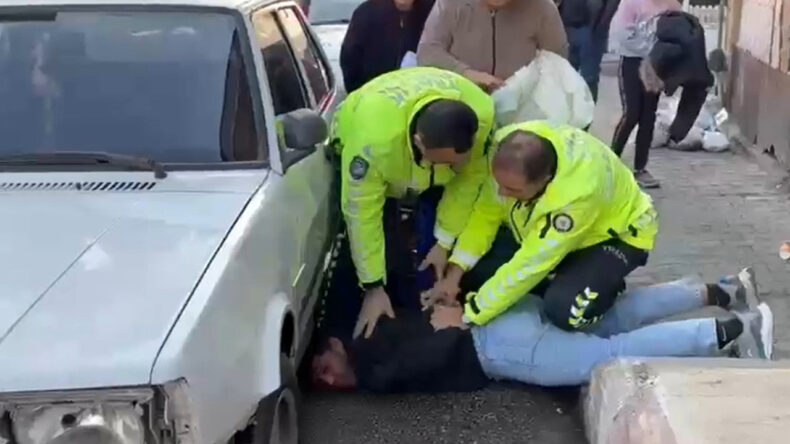 Drift Yapan Ehliyetsiz Sürücü, Kaza Yapınca Yakalandı