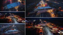 Erzurum'da Yola &Ccedil;ıkan Yat Karaya Oturdu