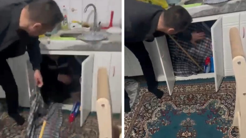 Firari H&uuml;k&uuml;ml&uuml; Dolapta Gizlenirken Yakalandı