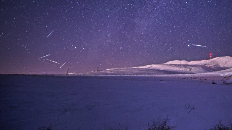 Geminid Meteorları Bitlis G&ouml;ky&uuml;z&uuml;n&uuml; Aydınlattı