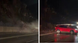 Hakkari-Van Yolunda Heyelan: Kayalar Yolu Kapattı