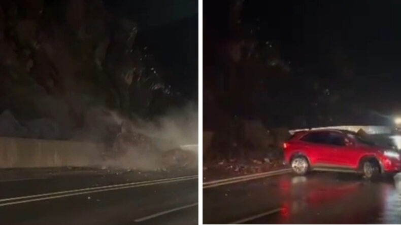 Hakkari-Van Yolunda Heyelan: Kayalar Yolu Kapattı