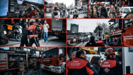 İş Hanında Yangın Panik Yarattı! İtfaiye 12 Kişiyi Kurtardı