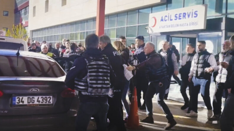 Hastane &Ouml;n&uuml;nde Gerilim Dolu Anlar