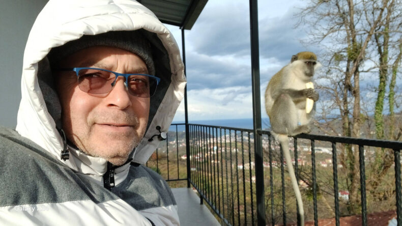 Hayvanat Bahçesinden Kaçan Maymun, Balkonda Karnını Doyurdu