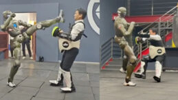 İnsansı Robottan Şok Edici Performans: CEO'yu Tekmeyle Yere Yıktı