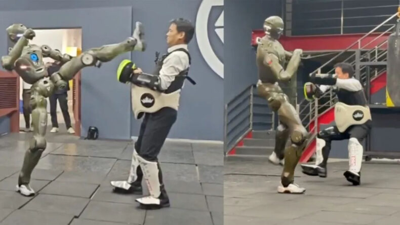 İnsansı Robottan Şok Edici Performans: CEO'yu Tekmeyle Yere Yıktı