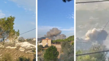 İsrail'in L&uuml;bnan'a Y&ouml;nelik Hava Saldırıları Başladı