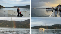 İstanbul Boğazı&rsquo;nda G&ouml;kkuşağı Ş&ouml;leni