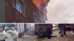 İstanbul'da Yangın Faciası! Alevlerden Ka&ccedil;arken 3. Kattan D&uuml;şt&uuml;