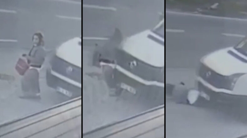 Kadını Ezdi, Fark Etmeden Yola Devam Etti