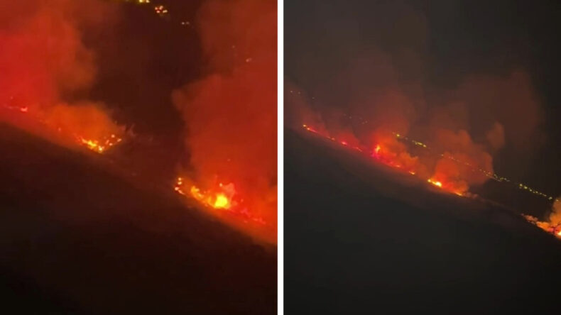 Kapatılan Yoldan Ge&ccedil;emeyen İtfaiye Yangına Ge&ccedil; Kaldı