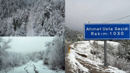 Karab&uuml;k&rsquo;te Y&uuml;ksek Kesimlerde Kar Manzaraları