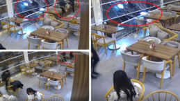 Kontrolden &Ccedil;ıkan Otomobil Kafeye Girdi