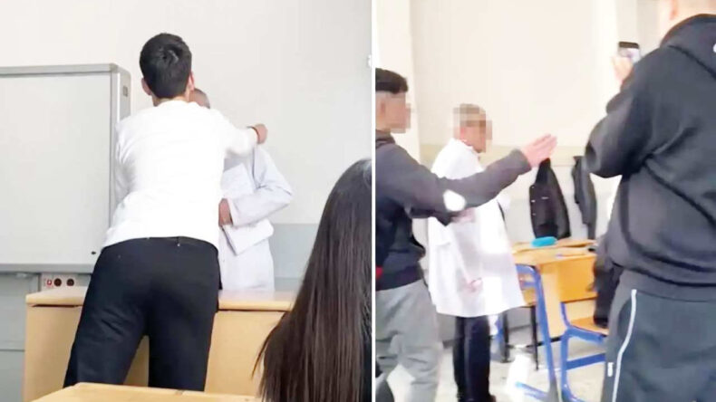 Lise &Ouml;ğrencilerinden &Ouml;ğretmene Zorbalık