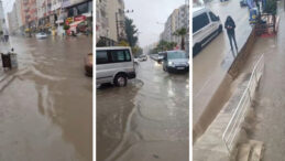 Mardin'de Sağanak: Cadde ve Sokaklar G&ouml;l Oldu