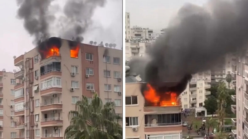 Mersin'de İki İl&ccedil;ede Ev Yangını