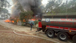 Muğla'da Kamp Alanında Yangın &Ccedil;ıktı