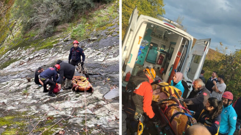 Muhtar 30 Metreden D&uuml;şerek Yaralandı