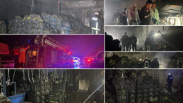 Muz Sarartma Tesisinde Yangın: Tonlarca Muz Zarar G&ouml;rd&uuml;