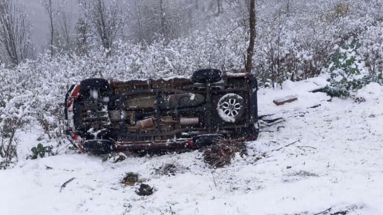 Ordu'da Kamyonet Şarampole Devrildi: 6 Kişi Yaralandı