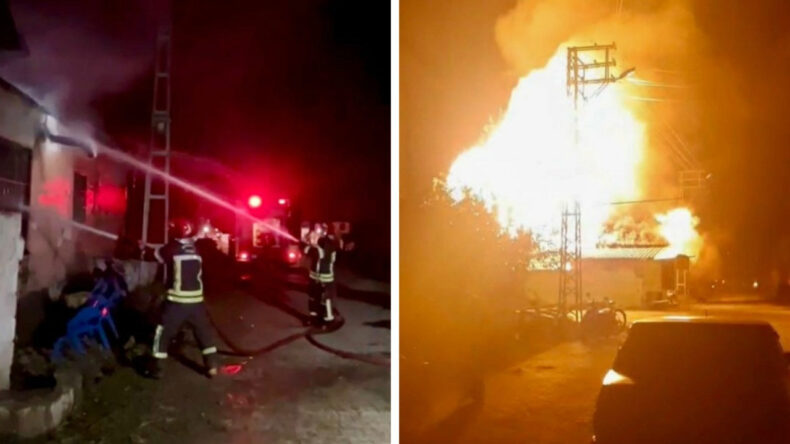 Osmaniye&rsquo;de Dehşet Anları: Ev Cephanelik Gibi Patladı