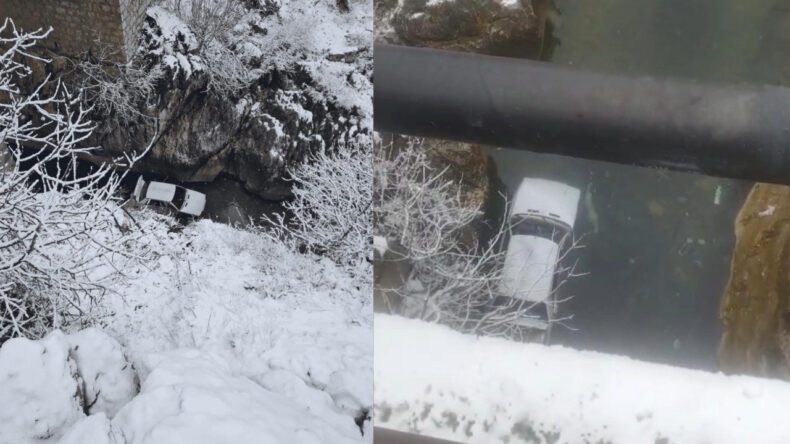 Otomobil Köprüden Çaya Düştü: 4 Yaralı