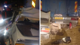 Otomobil Park Halindeki Kamyonete &Ccedil;arptı; 1 &Ouml;l&uuml;, 2 Ağır Yaralı