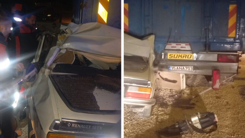 Otomobil Park Halindeki Kamyonete &Ccedil;arptı; 1 &Ouml;l&uuml;, 2 Ağır Yaralı