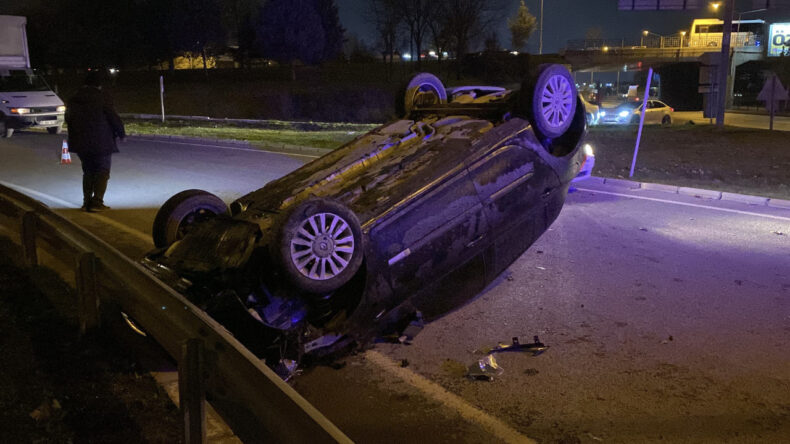 Otomobil Takla Attı: Sürücü Hafif Yaralandı