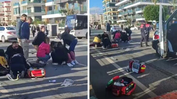 Otomobille &uuml;&ccedil;teker &ccedil;arpıştı: 2 &ouml;l&uuml;, 1 yaralı