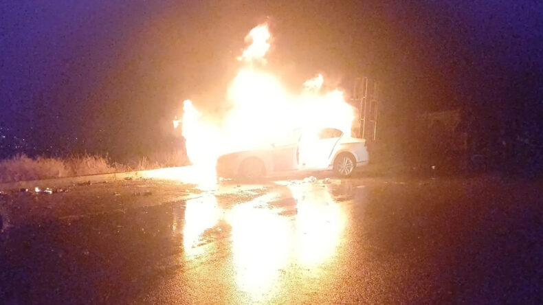 Park Halindeki Araçta Yangın Çıktı