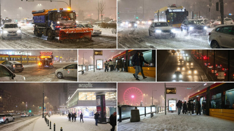 Polonya'da Kar Felaketi: Y&uuml;zlerce Ara&ccedil; Yolda Mahsur Kaldı