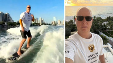 Putin'in Baş M&uuml;zakerecisinin Miami'deki S&ouml;rf Şovu Tartışma Yarattı