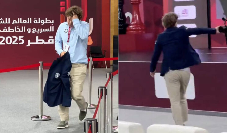 Satran&ccedil; Şampiyonu Magnus Carlsen'den Agresif Hareketler: Hırsını Kameradan &Ccedil;ıkardı