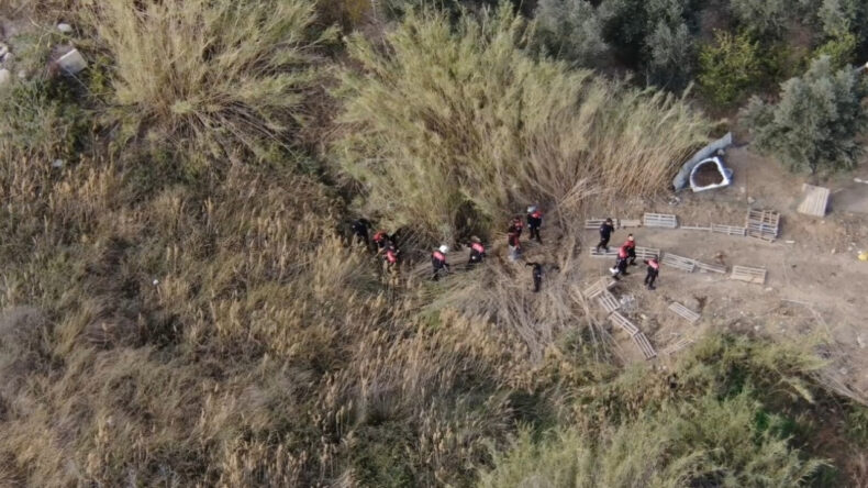 Sazlıkta Saklanırken Dron ile Yakalandı