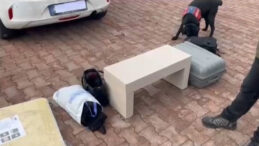 Sehpanın İ&ccedil;ine Gizlenmiş 4,7 Kilo Uyuşturucu Madde Ele Ge&ccedil;irildi