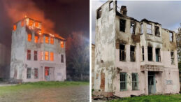 Tarihi Fransız Hapishanesi'nde Yangın