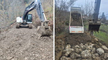 &Uuml;&ccedil; G&uuml;nl&uuml;k Yağış Sonrası Heyelan Olayı