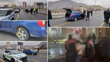 &Uuml;&ccedil; Polis Aracına &Ccedil;arparak Ka&ccedil;an S&uuml;r&uuml;c&uuml; Su&ccedil; Kayıtlarıyla K&uuml;t&uuml;phane Oluşturdu