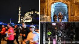 Yılın En Uzun Gecesinde Kapalı &Ccedil;arşı'da Koşu Yarışması D&uuml;zenlendi