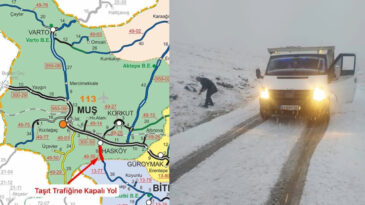 Yoğun kar yağışı: Hask&ouml;y-Mutki yolu ulaşıma kapandı